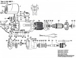 Bosch 0 601 109 003  Drill 220 V / Eu Spare Parts